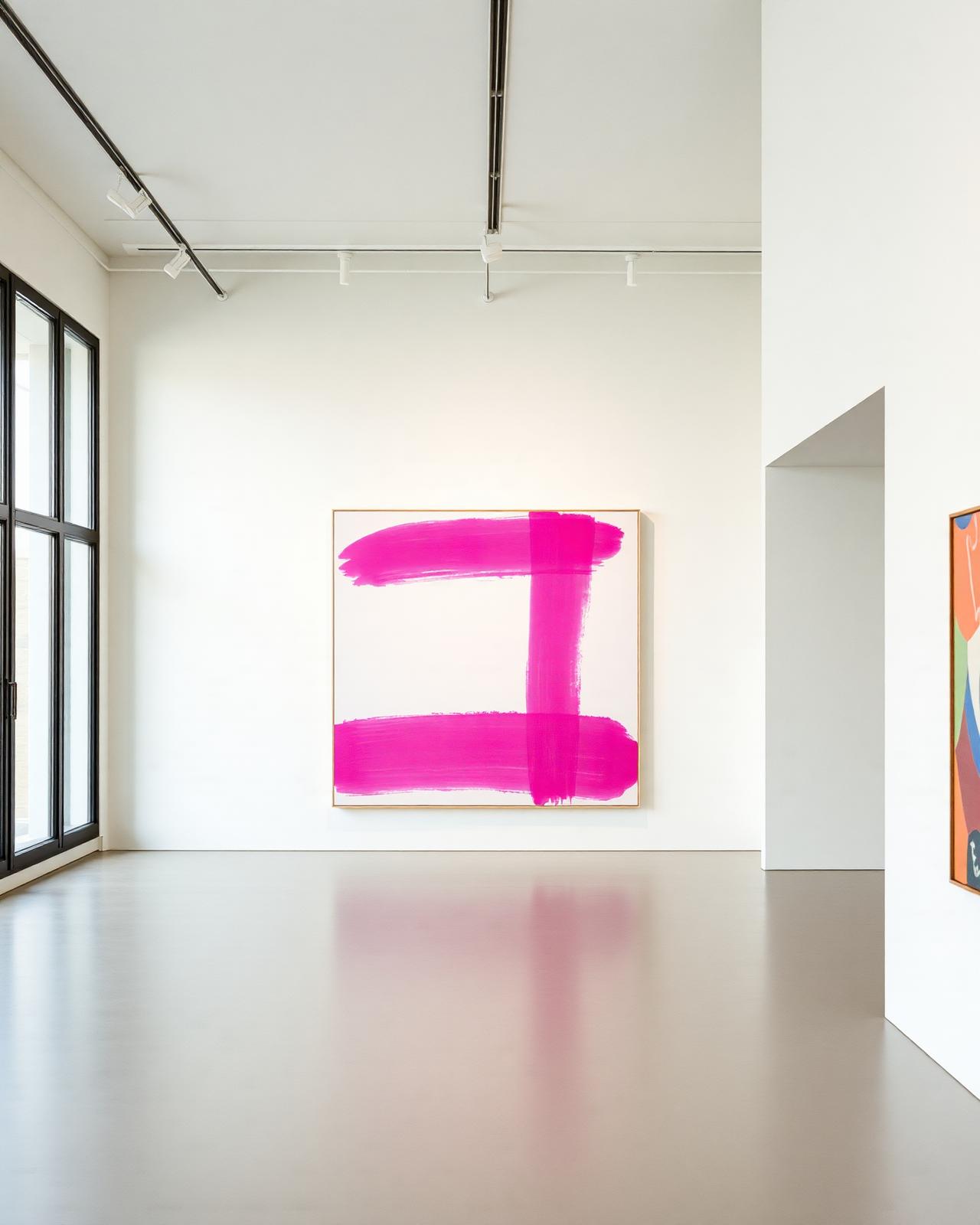 Galerie contemporaine, œuvre fuchsia