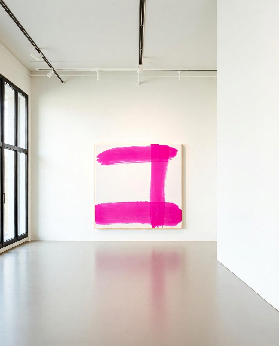 Galerie contemporaine, œuvre sur toile
